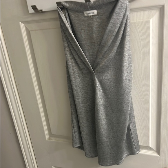 Gray Draped Top by Calvin Klein - Picture 1 of 1
